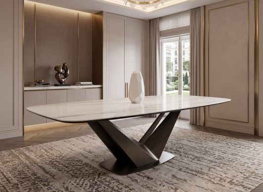 Zenith Day Dinning Table W/ Aramis Chairs